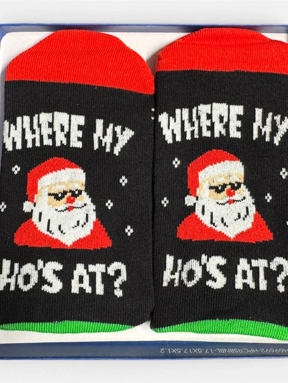 NWT Kids Santa Christmas Socks Gift Box XL 10-12Y Funny Holiday Socks